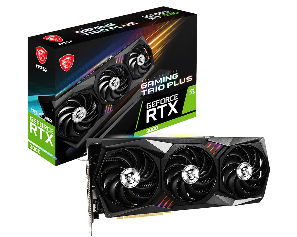 MSI GeForce RTX 3080 GAMING TRIO PLUS 12G LHR